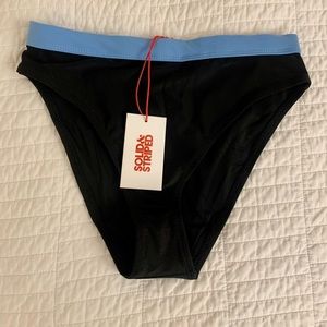 NWT Solid and Stripes Bathing Suit Bottoms